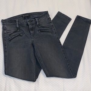 Black Guess Jeans with Zippers - Size 24